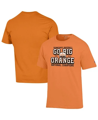 Champion Men's Tennessee Orange Volunteers 2024 Ncaa Baseball College World Series Champions Go Big T-Shirt