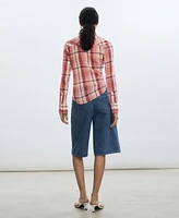 Mango Women's Check Cotton Shirt