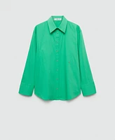 Mango Women's Buttoned Cotton Shirt