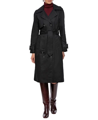 Avec Les Filles Women's Belted Hooded Trench Coat, Created for Macy's