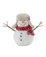 Slickblue Snowman With Scarf Figurine (Set of 4)