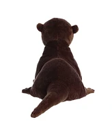 Aurora Large Sliddy River Otter Grand Flopsie Adorable Plush Toy Brown 16.5"