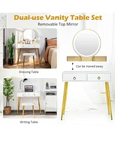 Sugift Vanity Table Set with Mirror