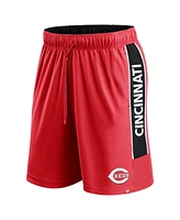 Fanatics Men's Red Cincinnati Reds Win the Match Defender Shorts