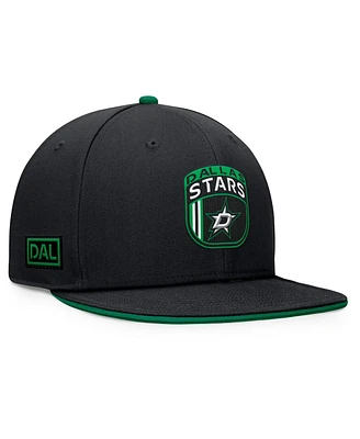 Fanatics Men's Black Dallas Stars 2024 Nhl Draft Snapback Hat