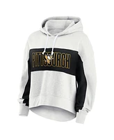 Fanatics Women's Heather Gray Pittsburgh Penguins Fleece Up for It Pullover Hoodie