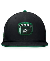 Fanatics Men's Black Dallas Stars 2024 Nhl Draft Snapback Hat