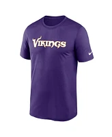 Nike Men's Purple Minnesota Vikings Primetime Legend Wordmark Performance T-Shirt