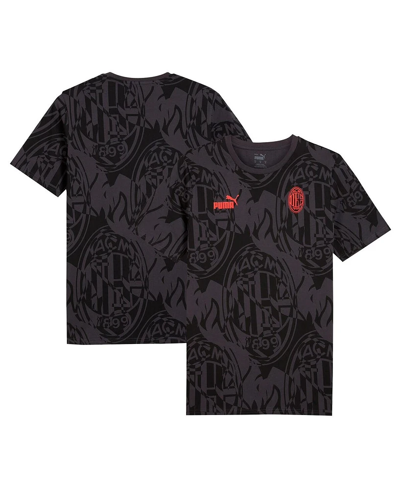 Puma Men's Black Ac Milan ftblCulture Aop T-Shirt