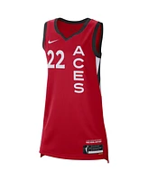 Nike Men's and Women's A'ja Wilson Red Las Vegas Aces Rebel Edition Player Jersey