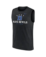 Nike Men's Black Duke Blue Devils Primetime Legend Lock Up Performance Muscle Tank Top