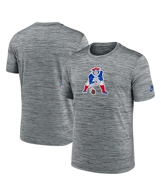 Nike Men's Gray New England Patriots Velocity Alternate Logo Performance T-Shirt