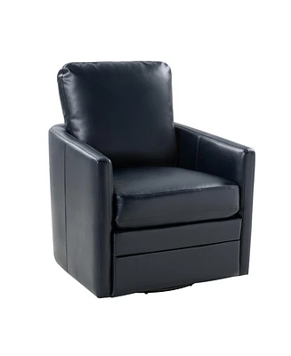 Hulala Home Traditional Terrance Swivel Chair with Metal Base