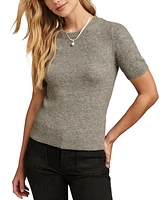 Lucky Brand Women's Crewneck Short-Sleeve T-Shirt Sweater