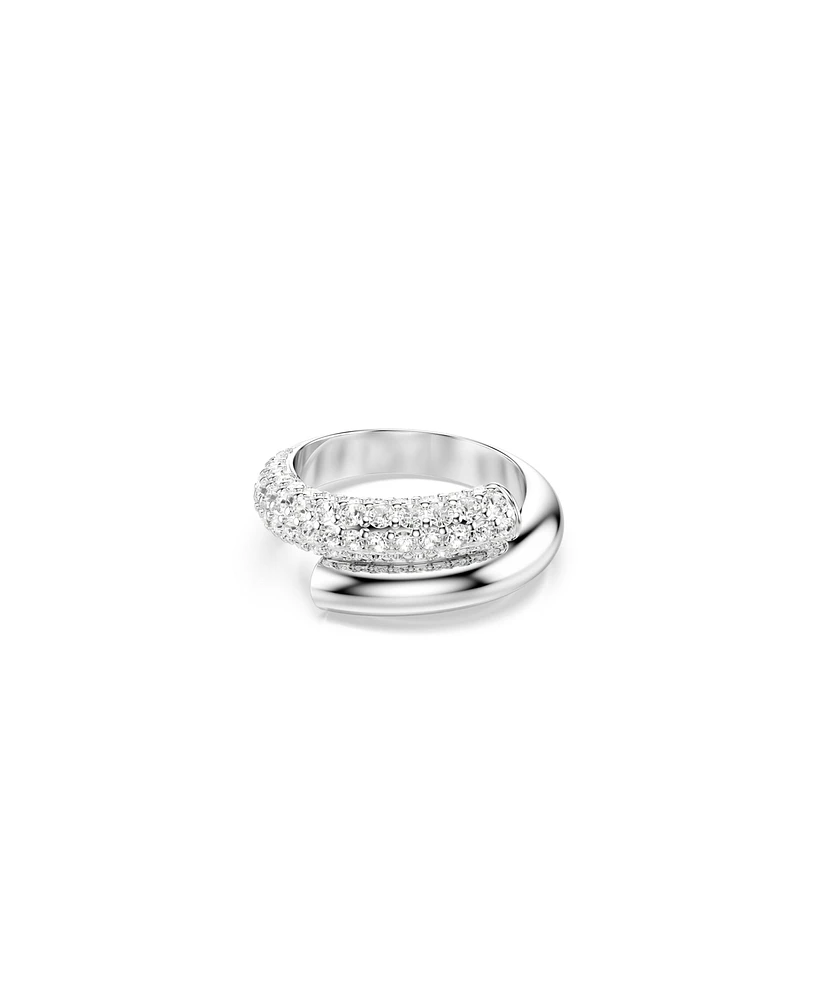 Swarovski White, Rhodium Plated Dextera Ring