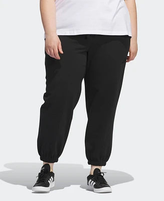 Adidas Plus Size All Szn Fleece Loose-fit Jogger Pants