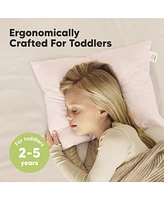 2pk Toddler Pillow, Soft Organic Cotton Pillows for Sleeping, 13X18 Kids Pillow