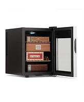 Newair 250 Count Electric Cigar Humidor Wineador in Stainless Steel with Opti-Temp Heating and Cooling Function, Spanish Cedar Shelves, Digital Thermo