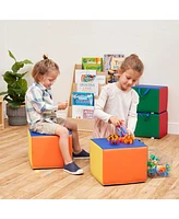 ECR4Kids SoftZone Children's Cozy Cubes, Assorted, 4-Pack
