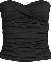 Lands' End Plus Bandeau Tankini Swimsuit Top