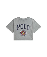 Polo Ralph Lauren Big Girls Logo Crest Cotton Jersey Boxy Tee