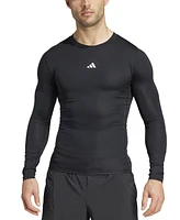 adidas Men's Fitted Crewneck Tech-Fit Compression Shirt