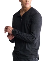 Men's Kaduk Long-Sleeve Burnout Henley Top