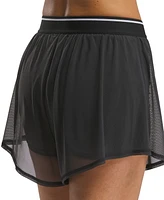 Reebok Women's Team Mesh Layered Knit Shorts