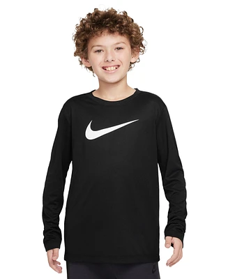 Nike Big Kids Legend Dri-fit Long-Sleeve T-Shirt