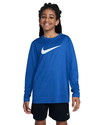 Nike Big Kids Legend Dri-fit Long-Sleeve T-Shirt