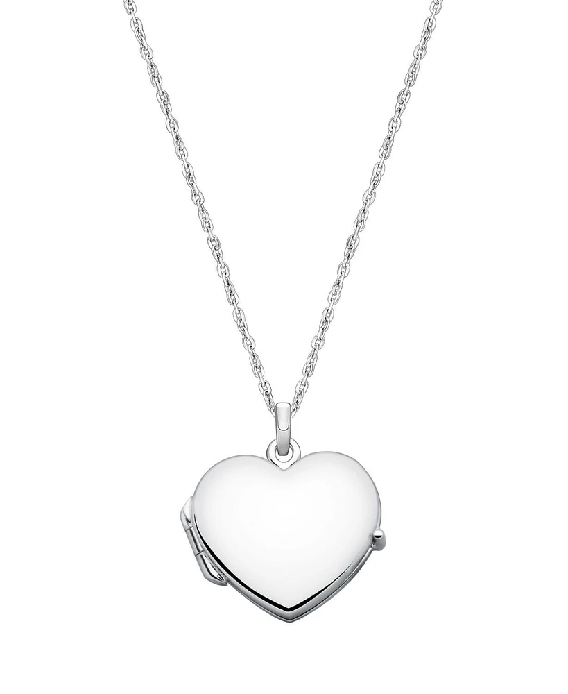 Tiny Blessings Girls Children's Sterling Silver Heart Locket 13-14" Necklace