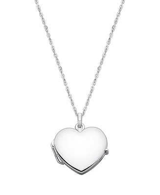 Tiny Blessings Children's Sterling Silver Heart Locket 13-14" Necklace