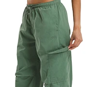 Reebok Women's Wardobe Essentials Drawstring-Waist Cargo Pants