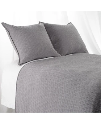 Ihi Home Indi Matelasse, Queen Coverlet, White