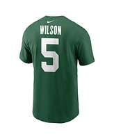 Nike Men's Garrett Wilson Green New York Jets Name Number T-Shirt