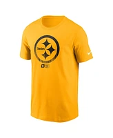 Nike Men's Gold Pittsburgh Steelers Faded Essential T-Shirt