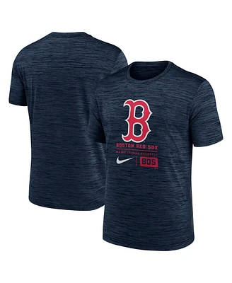 Nike Men's Navy Boston Red Sox Large Logo Velocity T-Shirt