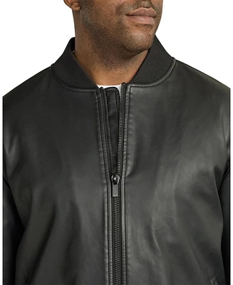 Johnny Bigg Big & Tall Curtis Faux Leather Bomber