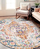 Main Street Rugs Lyon LYN836 5'x7' Oval Area Rug