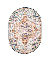 Main Street Rugs Lyon LYN836 5'x7' Oval Area Rug