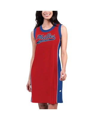 Starter Women's Red Philadelphia Phillies Slam Dunk Tank Sneaker Dress