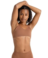 Women's Seamless Clear Back Bandeau Bra