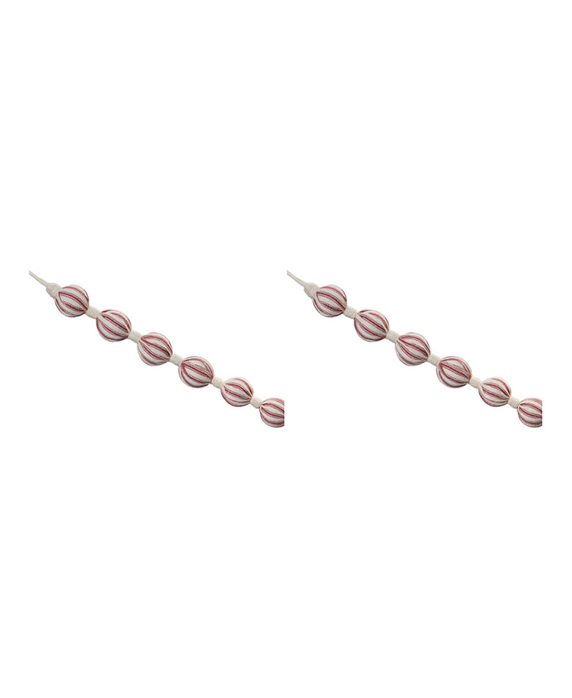 Fabric Ball String Garland for Cheerful Home Decor (Set of 2)