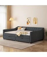 Simplie Fun Versatile Sofa Bed with Ample Storage, Stylish Design