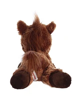 Aurora Medium Prancer Pony Dreamy Eyes Enchanting Plush Toy Brown 10"