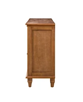 Hulala Home Ottfried Traditional 58'' Wide Sideboard with Solid Wood Legs