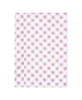 Hudson Baby Infant Girl Cotton Flannel Burp Cloths, Purple Dainty Floral 7 Pack, One Size