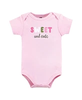 Hudson Baby Baby Girls Hudson Cotton Bodysuits