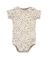 Hudson Baby Baby Girls Cotton Bodysuits, Fawn Cutie