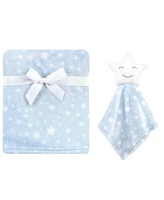 Hudson Baby Infant Boy Plush Blanket with Security Blanket, Star Boy, One Size